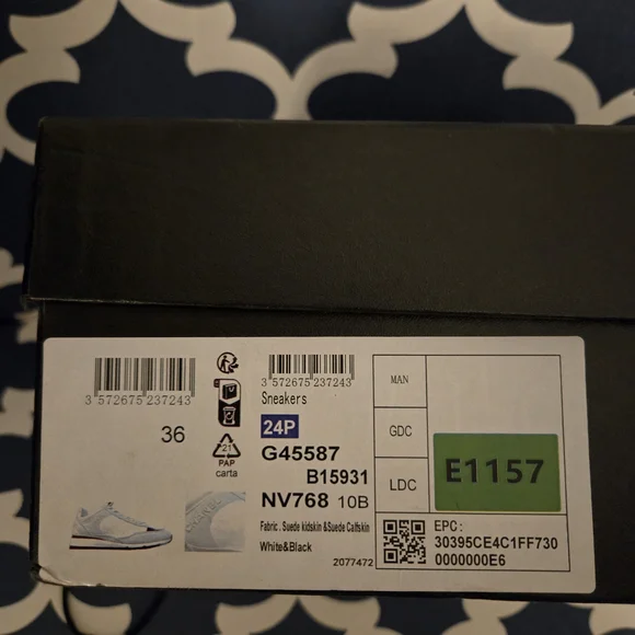 Chanel White and Black Sneakers - Picture 7 of 7